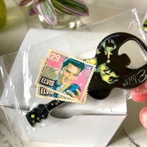 Elvis Bottle opener with rare VINTAGE stamps